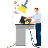 Service Laptop si PC 7 Curatare laptop de praf